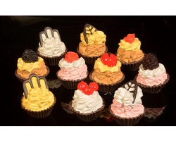 Petit Four dummy mini gebak, 10 stuks
