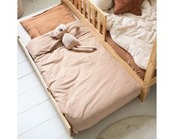 Petite Amélie Onderschuifbed voor Bedhuisje «Maison» 80 x 160 cm - Naturel – Grenenhout – Soepel Rollende Wieltjes – 100 kg Draagkracht