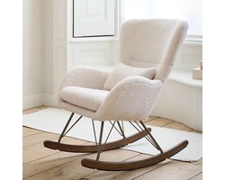 Petite Amélie Teddy schommelstoel «Lune» | Beige