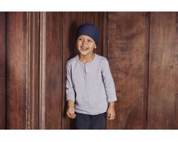petite tiger denim (6-12 jaar)- petite peanut headwear - chemo - alopecia