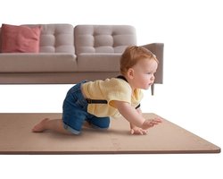 PetitLo® - Foam Puzzelmat (20 Stuks) - 30x30x1,2CM - Schuim Puzzel Tapijttegels - Kruipmat Baby - Speelmat baby - Speeltegels Kind - Speelkleed Kinderen - Speel Kruip Mat Tapijt Tegels - Vloertegels Vloermat Vloerbeschermer - Puzzelmat speelmat-Bruin