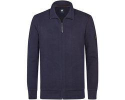 Petrol Industries - Heren Cardigan Bighorn - Kraagrits - Regular fit - Blauw - Maat M