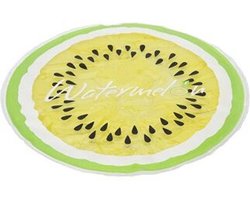Pets Collection Verkoelende gelmat/koelmat - huisdieren - geel - rond - D36 - voor honden en katten