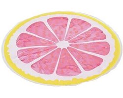 Pets Collection Verkoelende gelmat/koelmat - huisdieren - geel - rond - D36 - voor honden en katten
