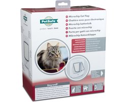 PetSafe Microchip - Wit - Kattenluik - 12,2 x 23,9