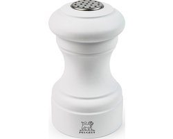 Peugeot Bistro Zoutstrooier 9 cm - Mat Wit - Hout
