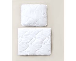 Peuter dekbed 120x150 cm 'Bamboe' – Kinderdekbed met 50x60 cm kussen – Vanaf 2 jaar – Gemaakt van natuurlijke materialen – Luxueus en ademend slaapklimaat – Ideaal voor lente en herfst