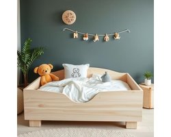 Peuterbed Noa - 140x70 cm - Kinderbed - Hout - Excl. lattenbodem