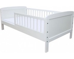 Peuterbed - Wit - 140x70cm - incl lattenbodem kinderbed