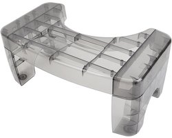 Peuterkruk - Kinderkrukje Opstapje - Zindelijkheidstraining - Antislip Veiligheid - 41x25x11 cm - Transparant grijs