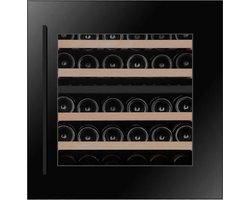 Pevino Premium 30 Flessen Inbouw wijnkoelkast PI30D-B - 2 zones - Nismaat 60 cm - Stil 38 dB - 4 schuifplateaus