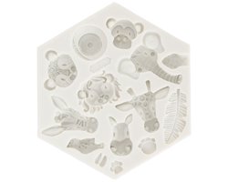 Peysaitr Siliconen Mal Leuke Dier Vorm Gemakkelijk Uit De Vorm Te Ontvormen Flexibele Zachte Bakvorm voor DIY Cake Fondant Chocolade