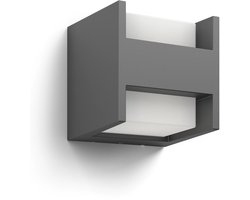 Philips Arbour wandlamp - Ultra Efficient - antraciet - 3,8W