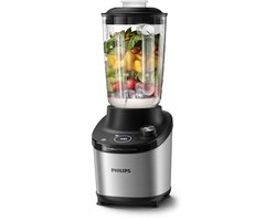 Philips Blender HR3760/00 - Krachtige 1500 Watt Motor - Met Display - 6 Programmas - Vaatwasserbestendig - 1.8 liter Glazen Kan - RVS - Zwart