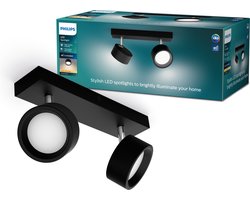 Philips Bracia bar - Zwart - 27K - 2x5.5W