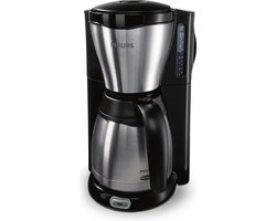 Philips Cafe Gaia Koffiezetapparaat - RVS - 1,2 Liter - - Houdt koffie 2 uur warm - Automatische uitschakeling - Zwart - HD7546/20
