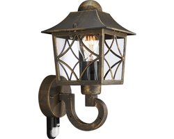 Philips Cambridge buitenwandlamp met sensor - zwart