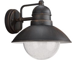 Philips Damascus buitenwandlamp - roestig bruin