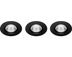 Philips Dive badkamer inbouwspot - zwart - 5 W - 3 pack