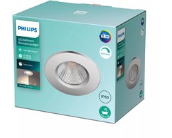 Philips Dive badkamerinbouwspot - 1-lichts - chroom