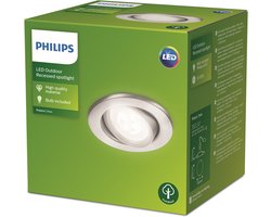 Philips Fresco plafond inbouwspot voor buiten - RVS