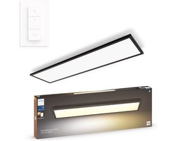 Philips Hue Aurelle paneellamp – warm- tot koelwit licht – zwart – rechthoekig
