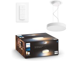 Philips Hue Enrave hanglamp - warm tot koelwit licht - wit - 1 dimmer switch