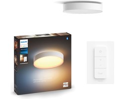 Philips Hue Enrave plafondlamp - warm tot koelwit licht - wit - 42cm - 1 dimmer switch