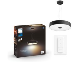 Philips Hue Fair hanglamp - warm tot koelwit licht - zwart - 1 dimmer switch