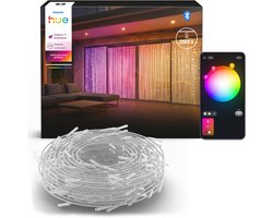 Philips Hue Festavia LED Lichtgordijn, 1.35 x 2m, aanpasbaar wit en gekleurd licht, voor binnen en buiten , slimme verlichting