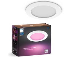 Philips Hue inbouwspot dun - wit en gekleurd licht - Ø170 mm - wit