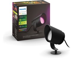 Philips Hue Lily XL-tuinspot - wit en gekleurd licht - zwart - LowVolt