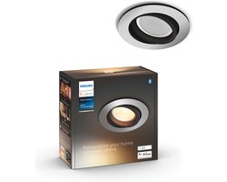 Philips Hue Milliskin inbouwspot - warm tot koelwit licht - 1-pack - aluminium - rond