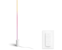 Philips Hue Signe Vloerlamp (Wit) - Wit en Gekleurd Licht - Incl. Hue Dimmer Switch - Hue White and Color Ambiance