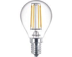 Philips - Master Value LEDluster E14 Kogel Filament Helder 3.4W 470lm - 927 Zeer Warm Wit | Beste Kleurweergave - Dimbaar - Vervangt 40W