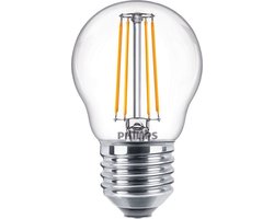 Philips - Master Value LEDluster E27 Kogel Filament Helder 3.4W 470lm - 927 Zeer Warm Wit | Beste Kleurweergave - Dimbaar - Vervangt 40W