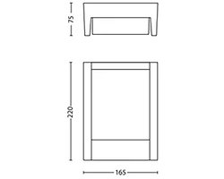 Philips myGarden Arbour 4000K antracit LED Wall light Antraciet, Wit 6 W