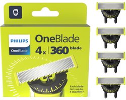 Philips OneBlade 360 Blade - Vervangmesjes - 4 stuks - QP440/50