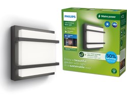 Philips Petronia wandlamp - Ultra Efficient - antraciet - 3,8W