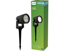 Philips Reuel GardenLink - Sokkellamp met spies - 24V - Warm wit licht; 2700K - Zwart - Tuinpadverlichting