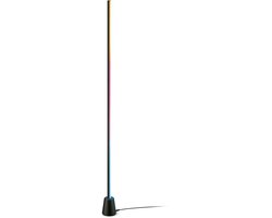 Philips Smart Lighting - Gradient Floor Lamp - Vloerlamp - RGBIC - Gekleurd en instelbaar wit licht - Muzieksynchronisatie - Wall washer - Hoogte: 140cm - Zwart - Werkt met de WiZ app - Wifi