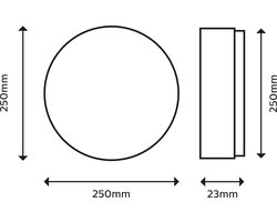 Philips Super Slim plafonnière - koelwit licht - 15W