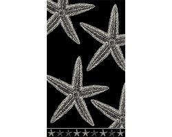 PHLOX Strandlaken - 100% katoen - 1 zijde velour - 90x160 - star black