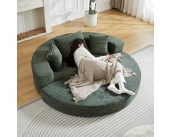 PHOEBE CAT Halfrond bank - Slaapbank - Slaapfunctie - Geen montage nodig - Groen
