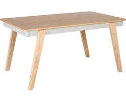 PHOLA - Eettafel - Lichte houtkleur - 150 x 90 cm - MDF