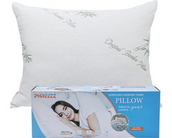 Phreeze Slaapkussen met Kussensloop - Hoofdkussen Nekklachten - 60x70 CM - Gecertificeerd Traagschuim - Afstelbaar - Zacht, Koel & Drukverlagend - Kussen 60 x 70