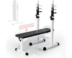 Physionics - Halterbank - Dips Bank - Bankdruk - Buiktrainer - Rugtrainer - Gewicht Heffen - Antislip - Verstelbaar