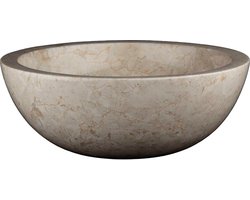 Piacenza Natuursteen Waskom Beige 40x40x15 cm