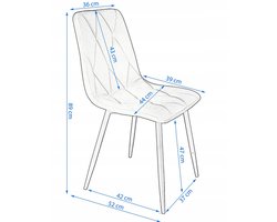 PIADO groene stoel (set poten + schroeven)