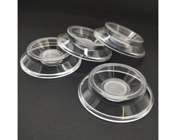 Piano Caster Cups - Set van 4 Stuks - Meubel Bescherming - Piano Been Pads - Anti-Slip Vloerbeschermer - Transparant - Duurzaam Materiaal - Voor Optimale Piano Poot Bescherming